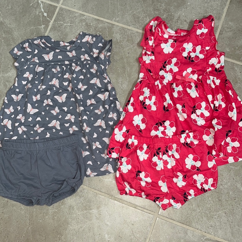 3-6 month baby girls outfit set